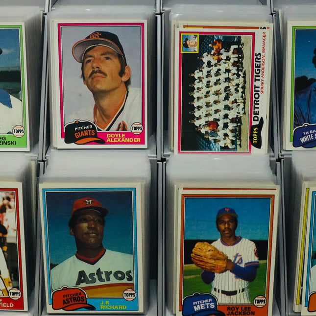 1981 Topps Baseball Complete Set #1-726 + 132 Card Traded Set, All Sleeved