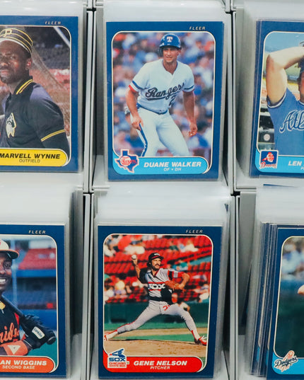 1986 Fleer Baseball Complete Set #1-625 Poor-VG+ All Sleeved