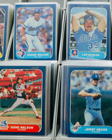 1986 Fleer Baseball Complete Set #1-625 Poor-VG+ All Sleeved