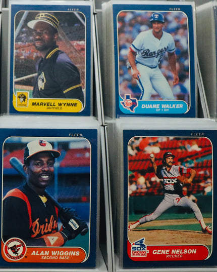 1986 Fleer Baseball Complete Set #1-625 Poor-VG+ All Sleeved