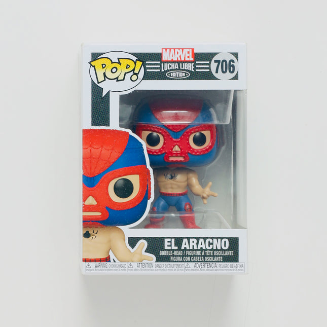 El Aracno Marvel Funko Pop! Lucha Libre #706 New w/ Box Wear