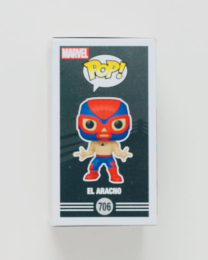 El Aracno Marvel Funko Pop! Lucha Libre #706 New w/ Box Wear