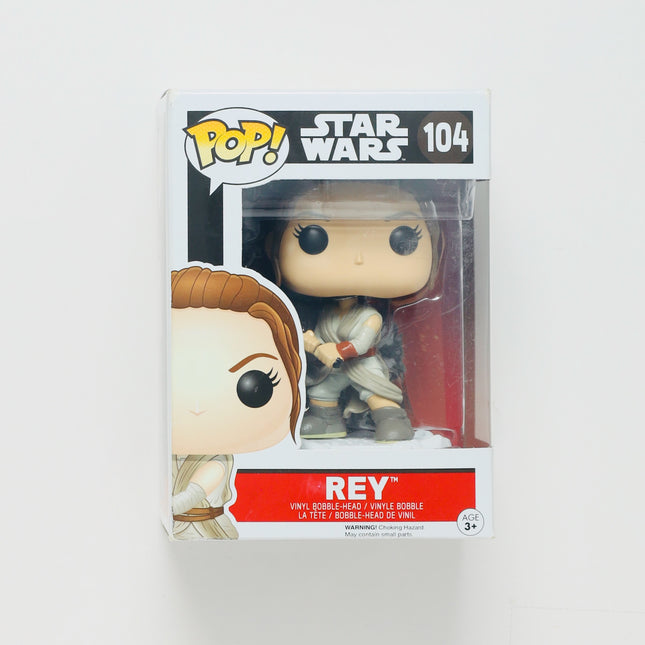 Rey Star Wars Funko Pop! The Force Awakens #104 New w/ Box Wear