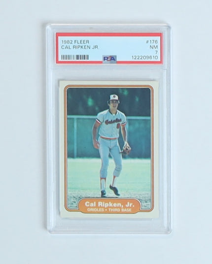 Cal Ripken Jr. 1982 Fleer #176 Rookie Card PSA 7