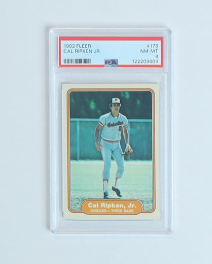 Cal Ripken Jr. 1982 Fleer #176 Rookie Card PSA 8 NM-MT Orioles
