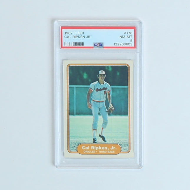Cal Ripken Jr. 1982 Fleer #176 Rookie Card PSA 8 NM-MT Orioles