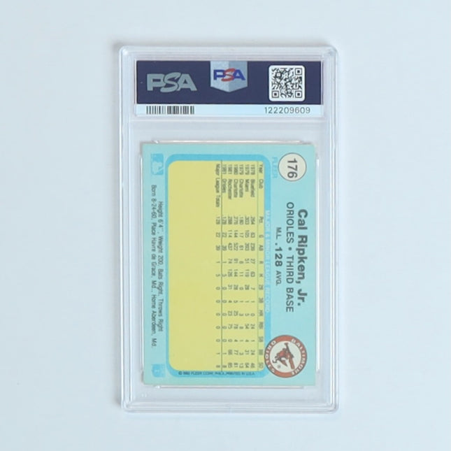 Cal Ripken Jr. 1982 Fleer #176 Rookie Card PSA 8 NM-MT Orioles