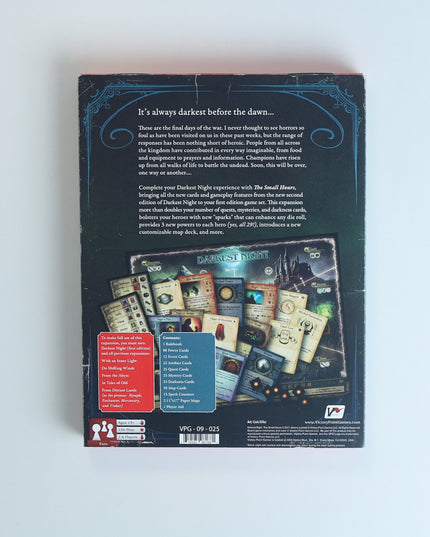 Darkest Night: The Small Hours Expansion – Complete & Unpunched