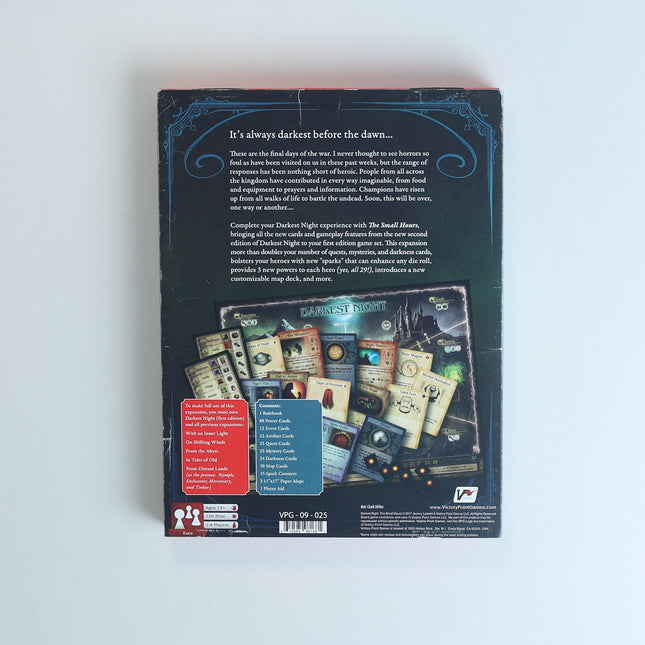 Darkest Night: The Small Hours Expansion – Complete & Unpunched