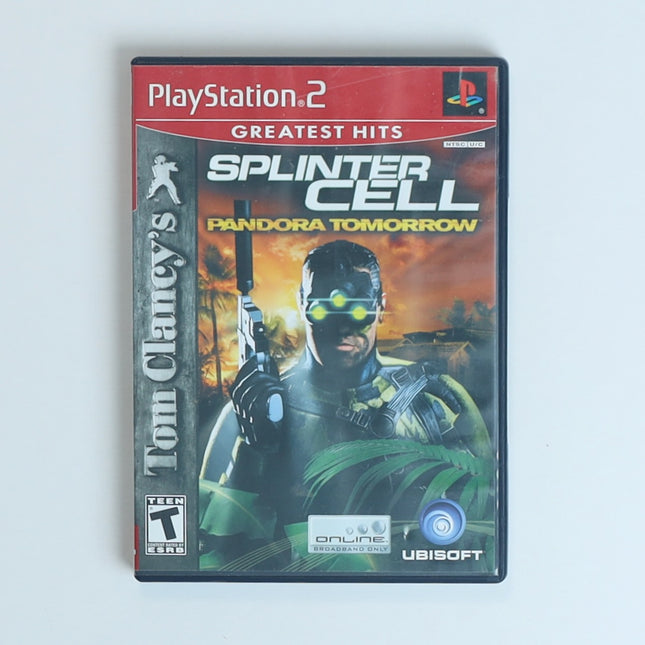 Splinter Cell: Pandora Tomorrow (PlayStation 2, Greatest Hits) Complete, Untested