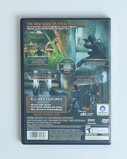 Splinter Cell: Pandora Tomorrow (PlayStation 2, Greatest Hits) Complete, Untested