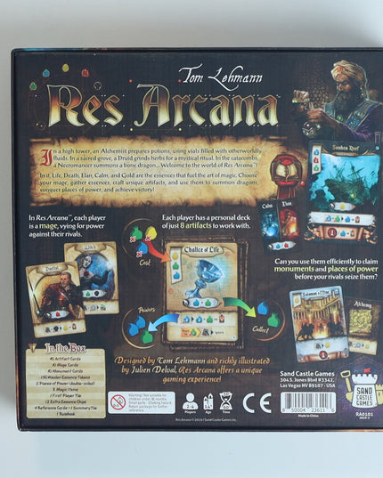 Res Arcana Board Game + Expansions w/ 3D Organizer