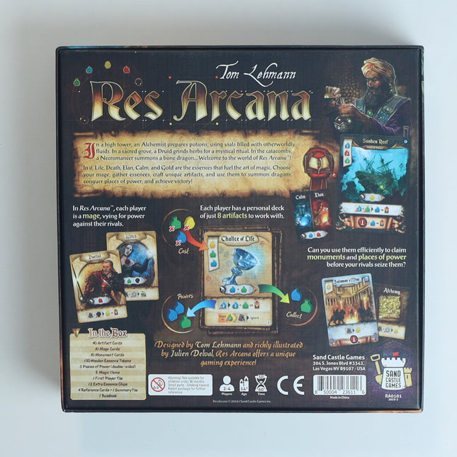 Res Arcana Board Game + Expansions w/ 3D Organizer