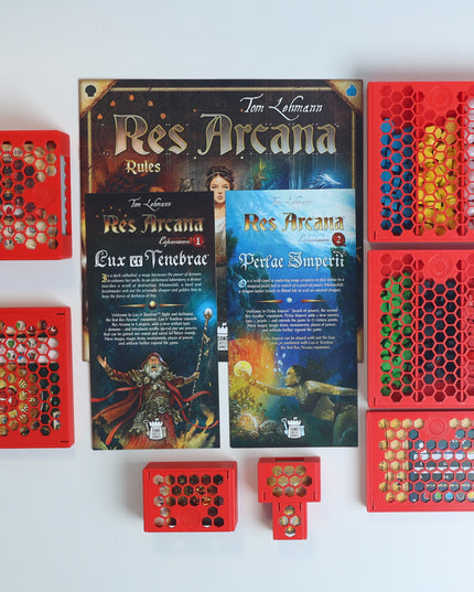Res Arcana Board Game + Expansions w/ 3D Organizer