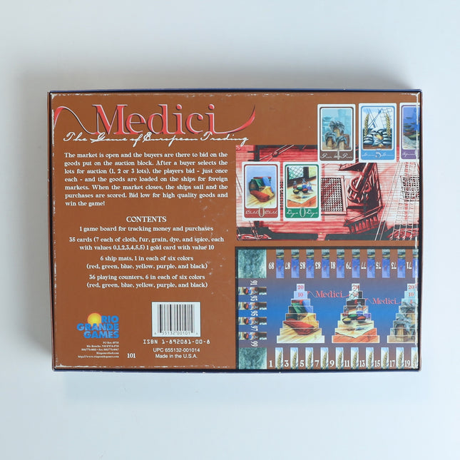 Medici Board Game – Rio Grande Games – Complete