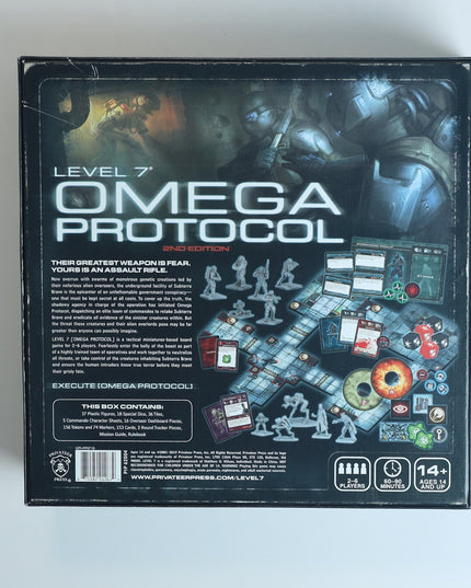 Level 7 Omega Protocol 2nd Ed + Extreme Prejudice w/ Painted Minis