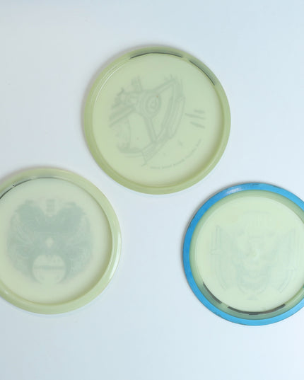 Driver, Midrange, and Putter - Used Glow Disc Golf – Pathfinder, Insanity, Pilot