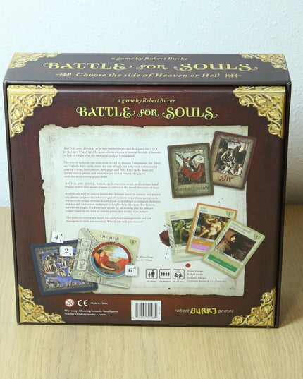 Battle for Souls Board Game Robert Burke Games 2013 Complete Very Good
