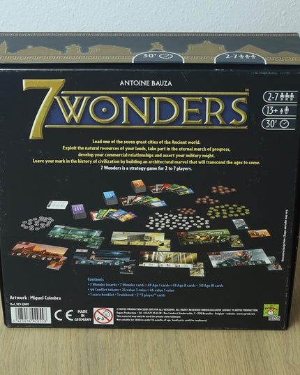 7 Wonders (2010) Board Game | Antoine Bauza | Repos Production | Complete