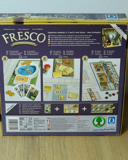 Fresco Board Game (2010) + Expansions 1–7 – Queen Games – Very Good+