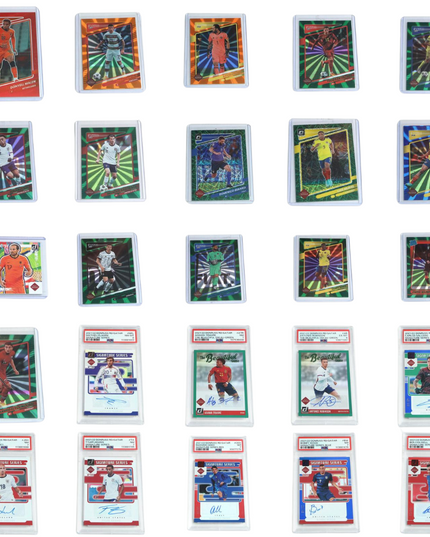 Panini Donruss Soccer Lot (25) w/ 9 PSA Graded Autograph Cards