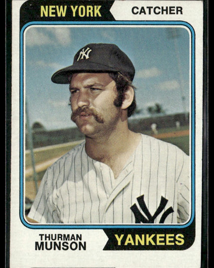 Thurman Munson #340 1974 Topps New York Yankees