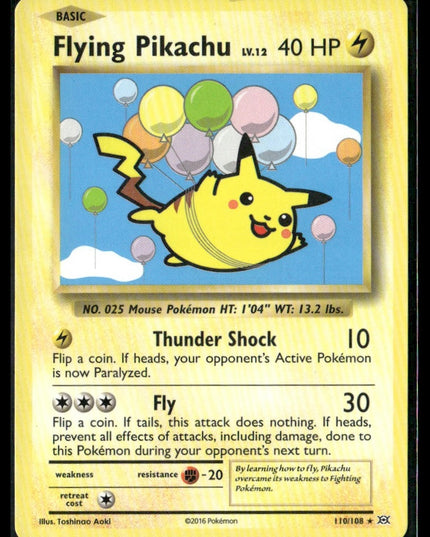 Flying Pikachu #110/108 XY - Evolutions Secret Rare | Pokémon