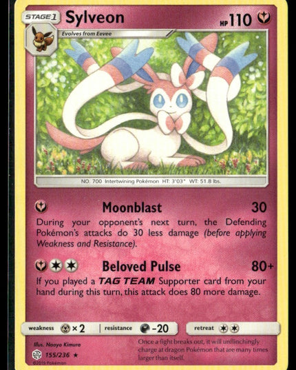 Sylveon #155/236 SM - Cosmic Eclipse Rare | Pokémon