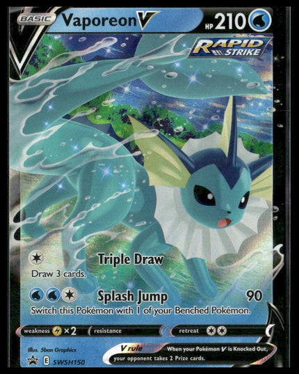 Vaporeon V #SWSH150 SWSH: Sword & Shield Promo Cards Promo | Pokémon
