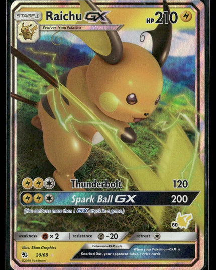 Raichu GX #20/68 Hidden Fates Ultra Rare | Pokémon