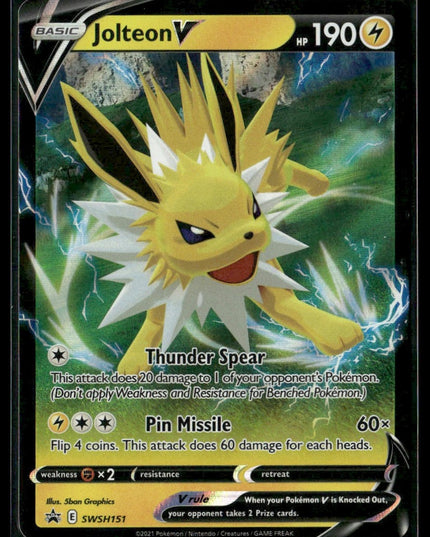 Jolteon V #SWSH151 SWSH: Sword & Shield Promo Cards Promo | Pokémon