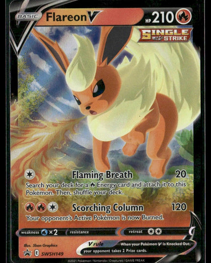 Flareon V #SWSH149 SWSH: Sword & Shield Promo Cards Promo | Pokémon