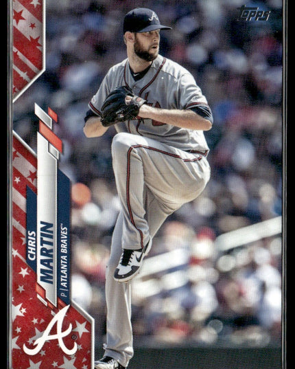 Chris Martin #U-125 2020 Topps Update Independence Day #/76 Atlanta Braves