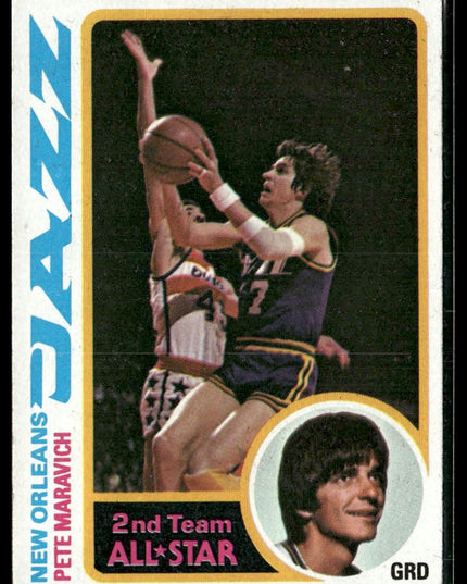 Pete Maravich #80 1978-79 Topps New Orleans Jazz