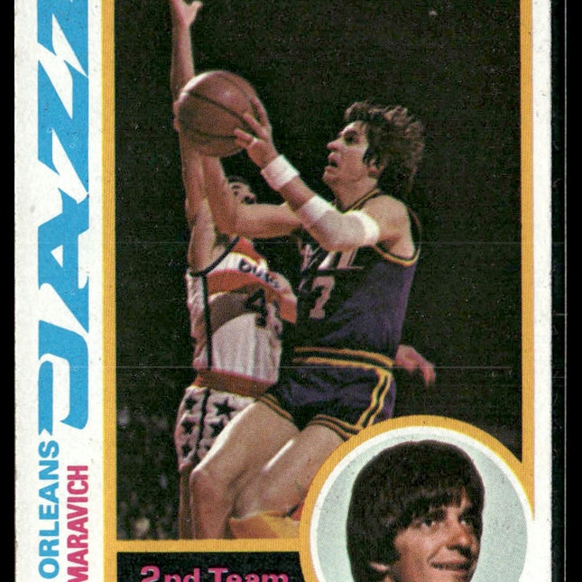 Pete Maravich #80 1978-79 Topps New Orleans Jazz