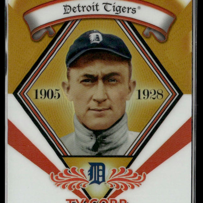 Ty Cobb #GR-13 2009 Topps Legends Chrome Gold Refractor Detroit Tigers