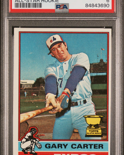 Gary Carter #441 1976 Topps All-Star Rookie Montreal Expos PSA 6