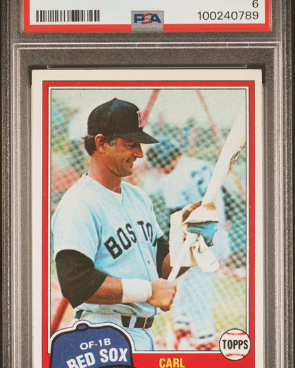 Carl Yastrzemski #110 1981 Topps Boston Red Sox PSA 6