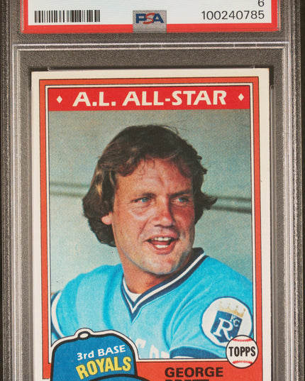 George Brett #700 1981 Topps Kansas City Royals PSA 6