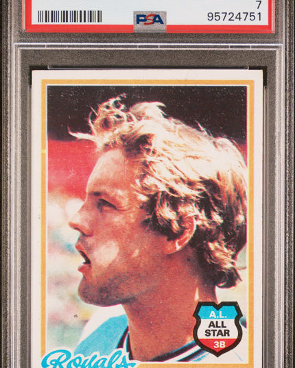 George Brett #100 1978 Topps Kansas City Royals PSA 7