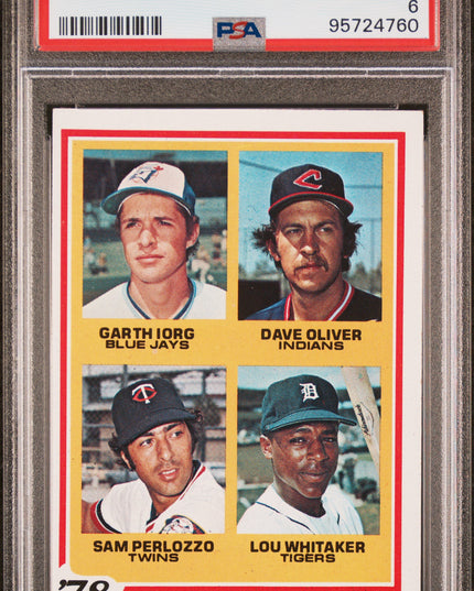 Rookie 2nd Basemen #704 1978 Topps Detroit Tigers PSA 6