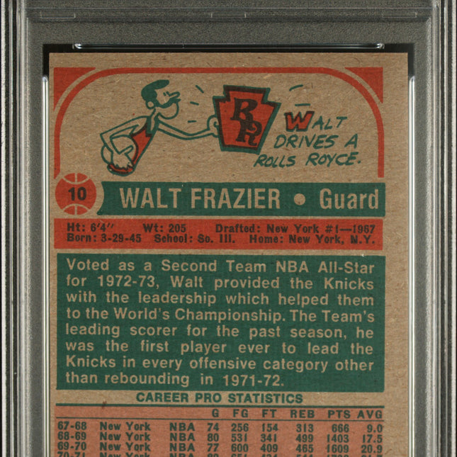 Walt Frazier #10 1973 Topps New York Knicks PSA 7