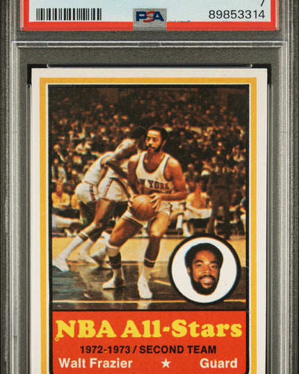 Walt Frazier #10 1973 Topps New York Knicks PSA 7