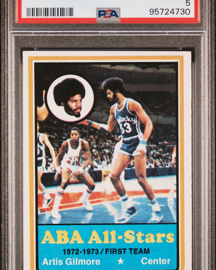 Artis Gilmore #250 1973 Topps Kentucky Colonels PSA 5