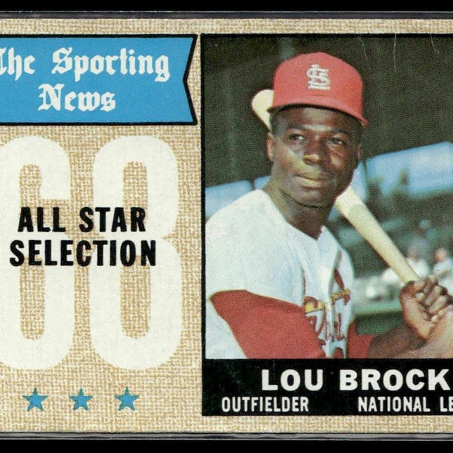 Lou Brock #372 1968 Topps St. Louis Cardinals