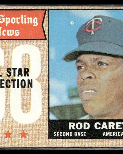 Rod Carew #363 1968 Topps Minnesota Twins