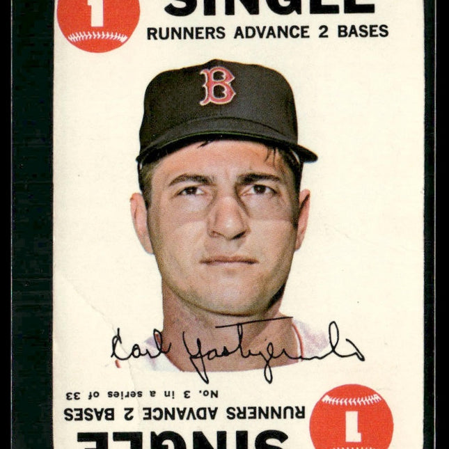 Carl Yastrzemski #3 1968 Topps Game Boston Red Sox