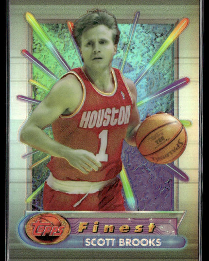Scott Brooks #128 1994 Topps Finest Houston Rockets