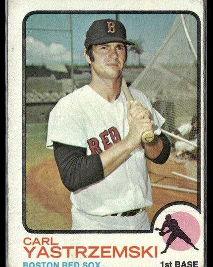 Carl Yastrzemski #245 1973 Topps Boston Red Sox