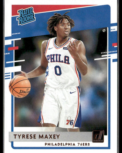 Tyrese Maxey Rookie #211 2020-21 Donruss Philadelphia 76ers
